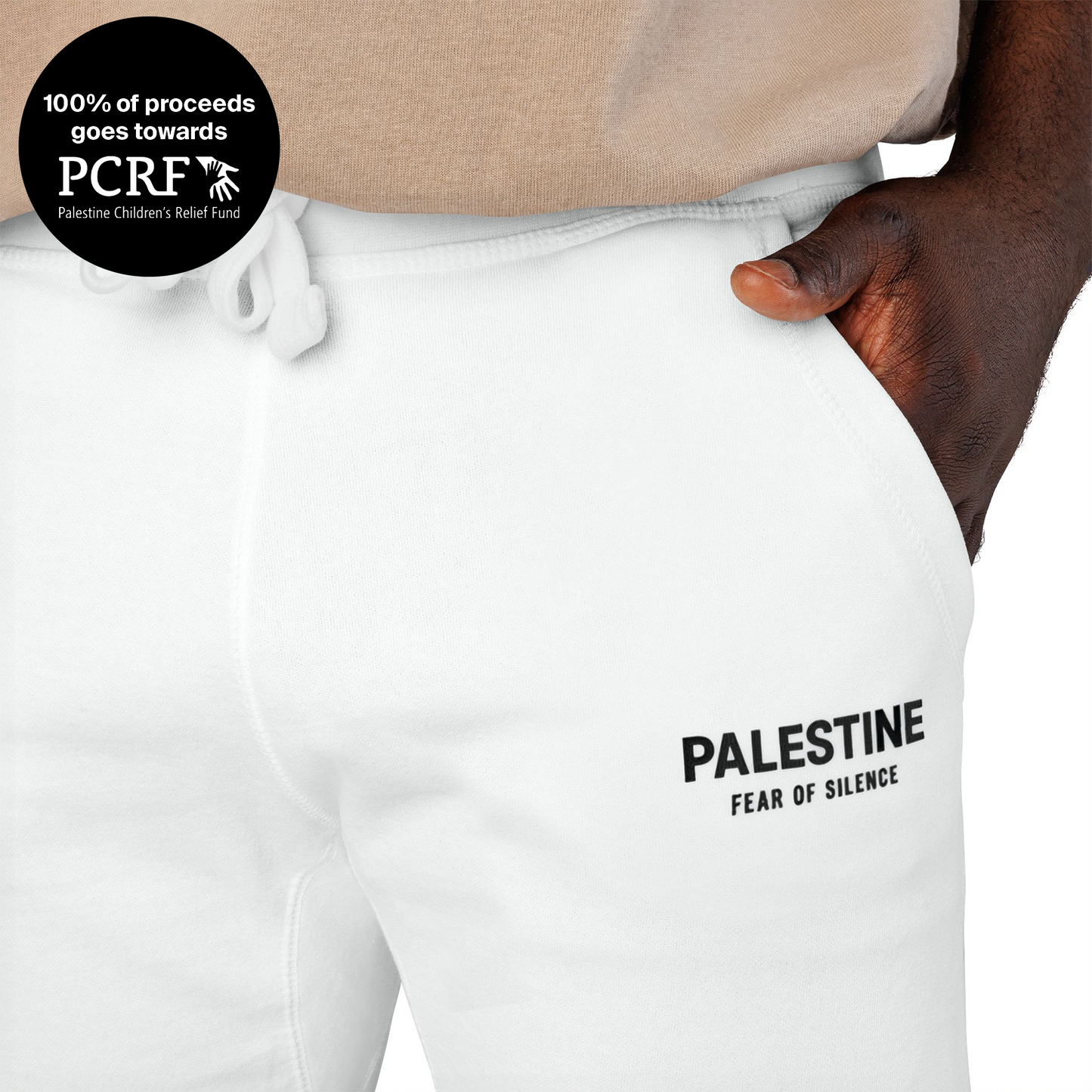 Fear of Silence Sweatpant (White)