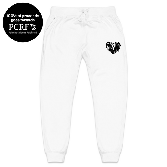Heart of Palestine Sweatpant (White)